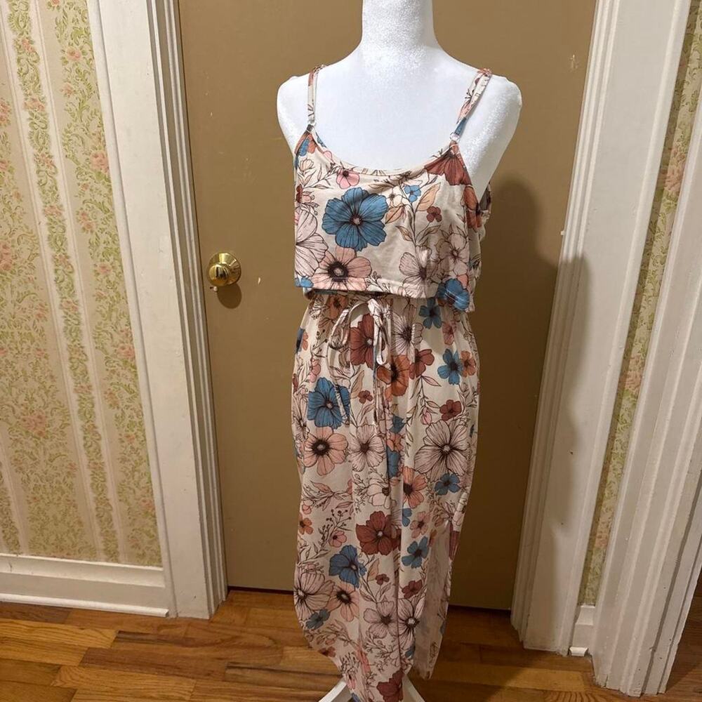 Multi colored floral dress